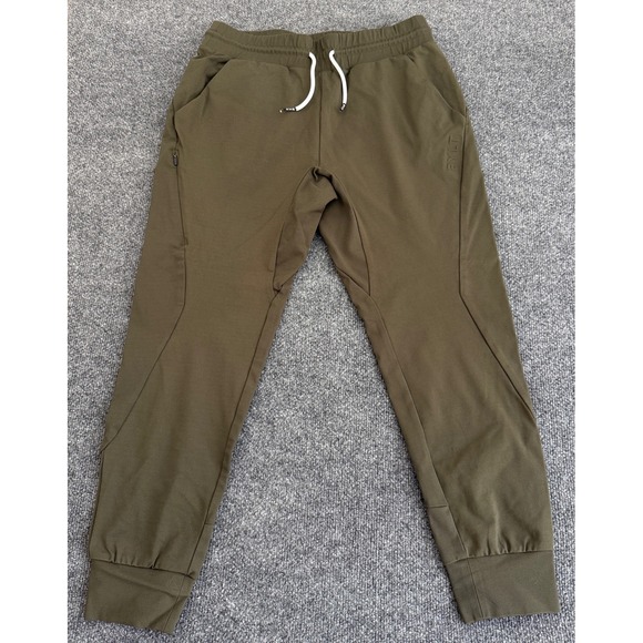 BYLT Olive Green Jogger Sweatpants Athletic Lounge Tapered Fit Mens Size Medium - Picture 1 of 15